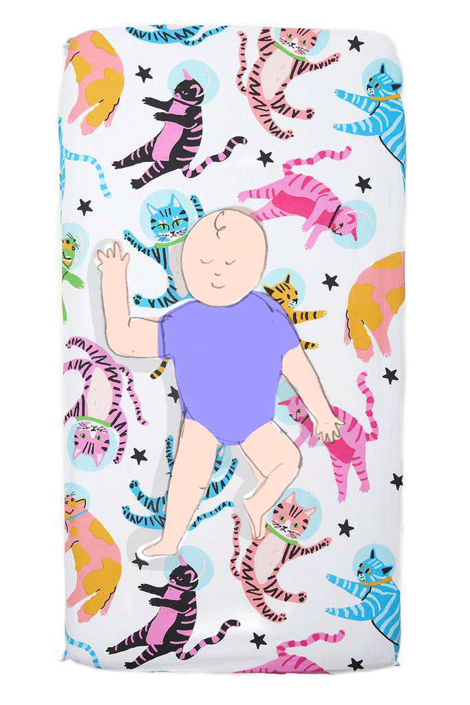 AstroKitty Crib Sheet